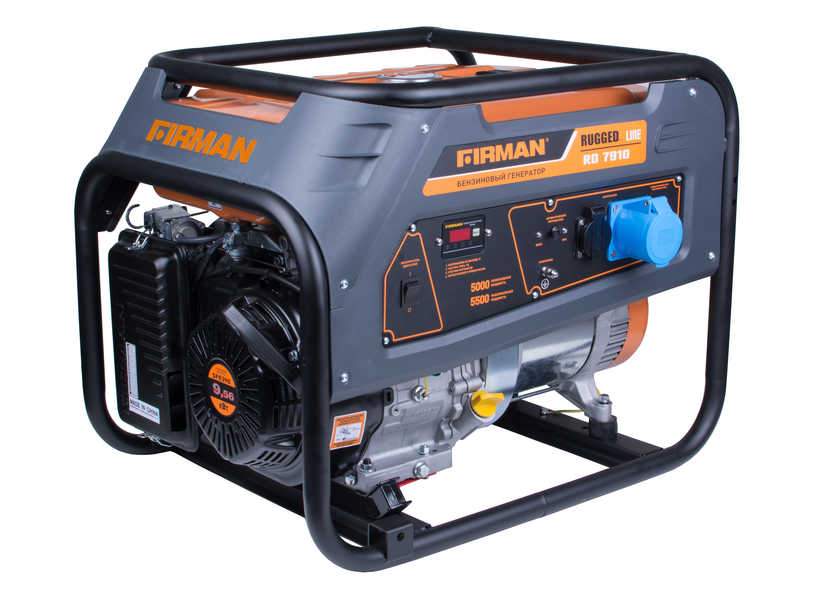 Электростанция FIRMAN RD7910 бенз.  5/5.5кВт (без т/колес)