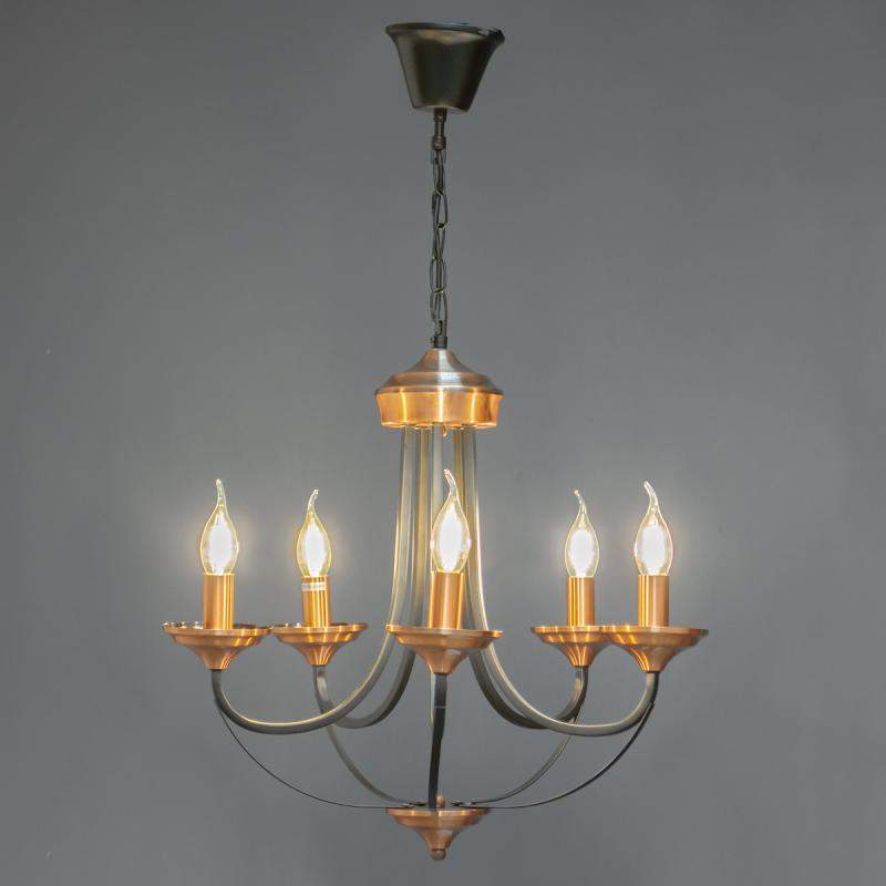 Люстра MDD030210/5 RB+BK бронза+черный 5х40W E14