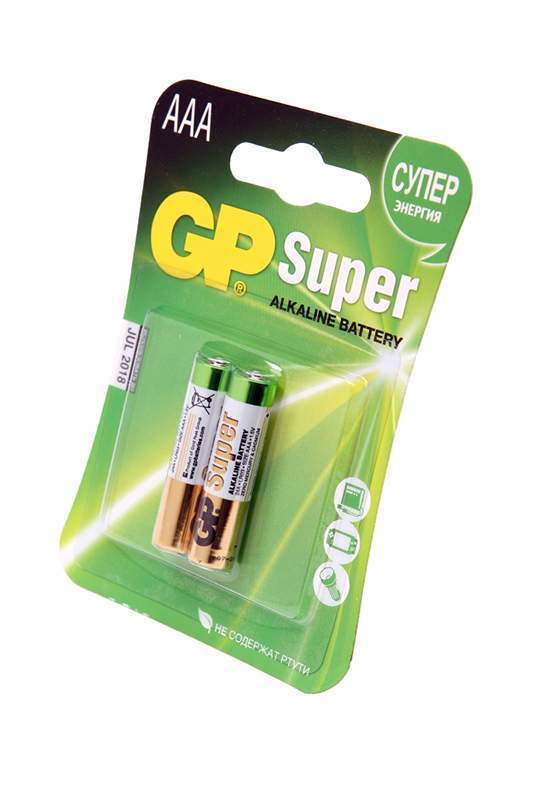 Элемент питания GP Super Alkaline LR3 24A-CR2 BL2  02902