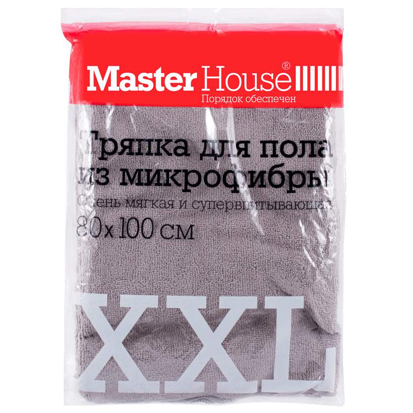 MASTERHOUSE Тряпка д/пола 60180 супервпит. микрофибра 80*100см MT02XXL