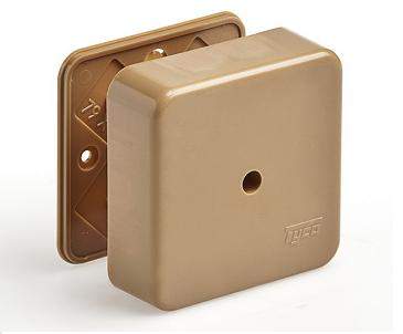 Коробка универ. для каб.-кан. 80х80х25мм кор. 65005К