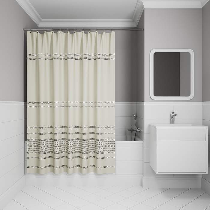 Штора д/ванной IDDIS 200*240см  полиэст.  BD01P24i11