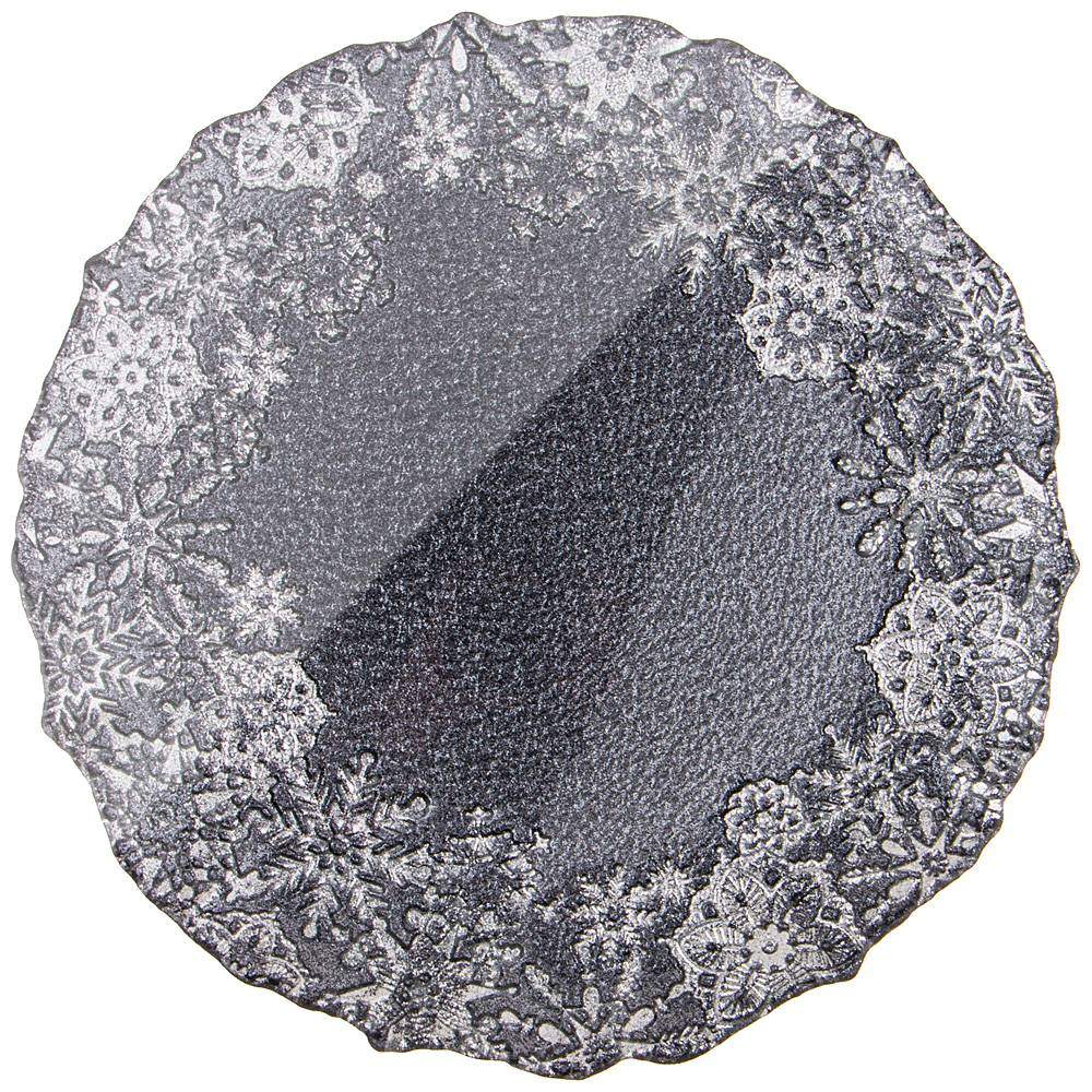АКСАМ Snow Black Блюдо 339-263 d28см
