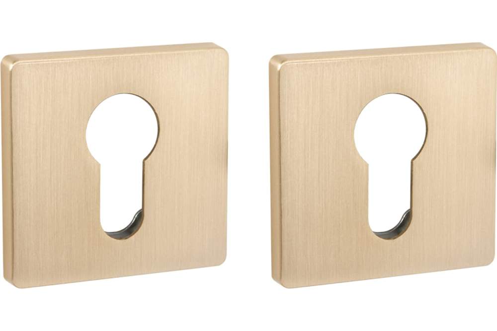 Накладка под цилиндр ET SL SSG-39 сатинированное золото  45843