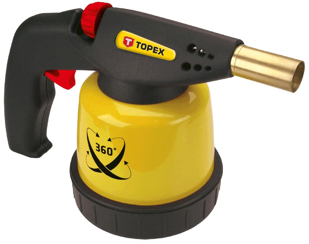 Лампа паяльная Topex  44Е143 газовая  картридж 190г  пьезо