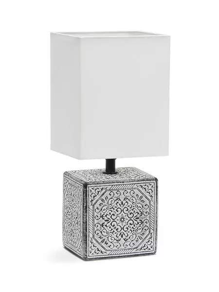 Светильник ЛЮЧИЯ 505 "Пьемонт" настольный 40W E14 бело-черн/белый плафон