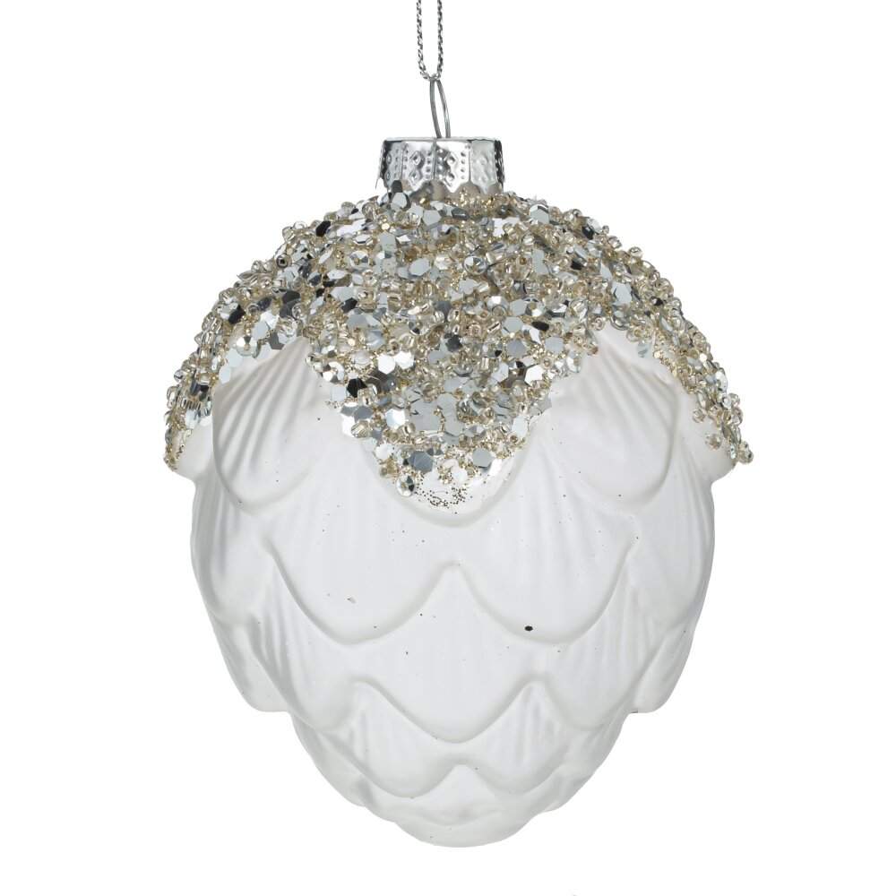 REMECO COLLECTION Игрушка елочная Шишка 793005 стекло 8х8х12см