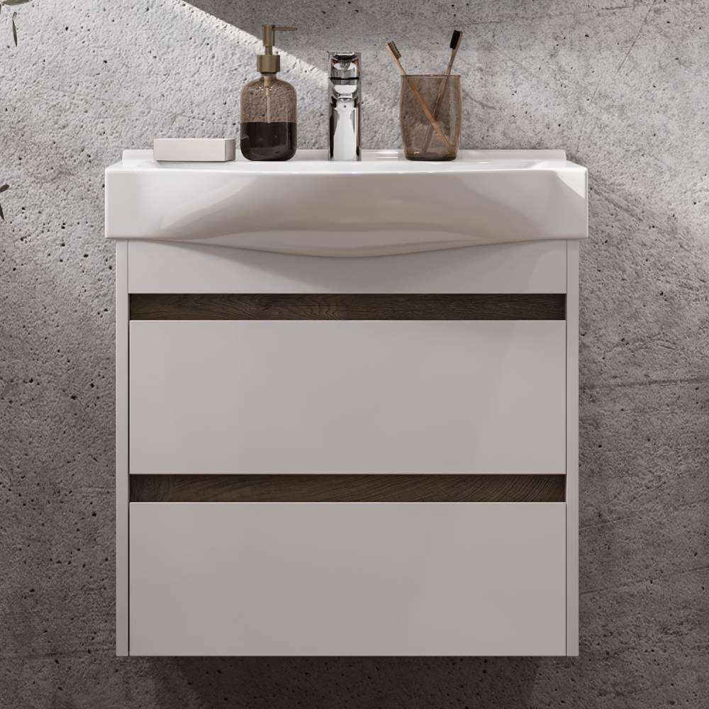 Тумба Нортон 65 + Умывальник Беверли-65