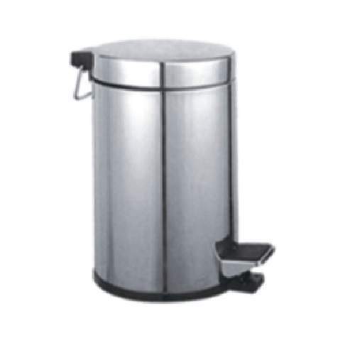 Ведро д/мусора Potato P412 круглое хром 5л