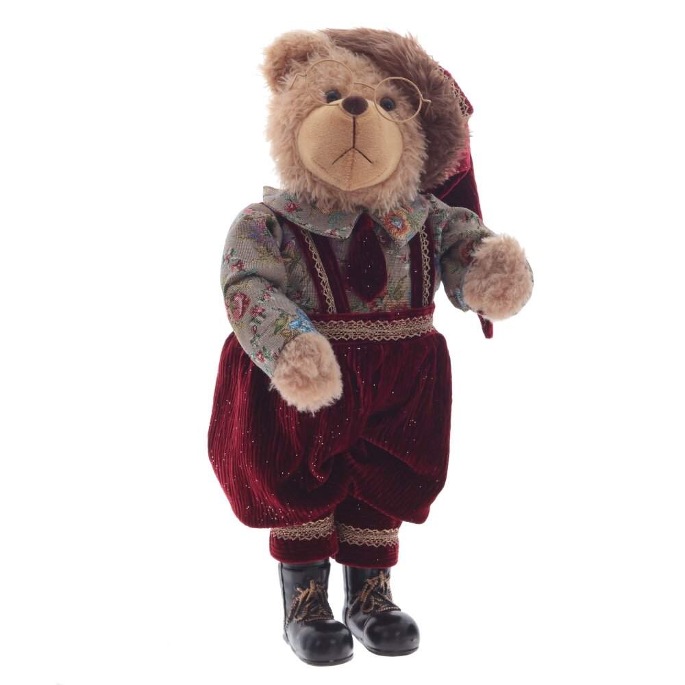 REMECO COLLECTION Игрушка набивная 812811 Медведь бордо 24х22х52см 