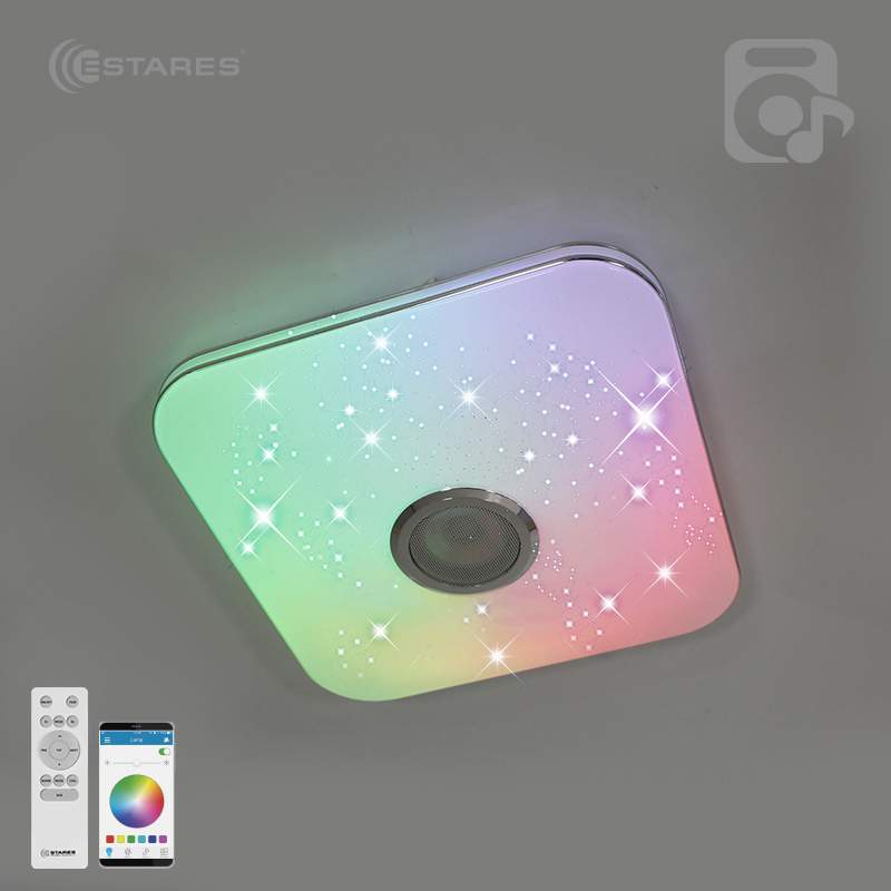 Люстра музыкальная светод. MUSIC RGB 40WS   S-APP-330