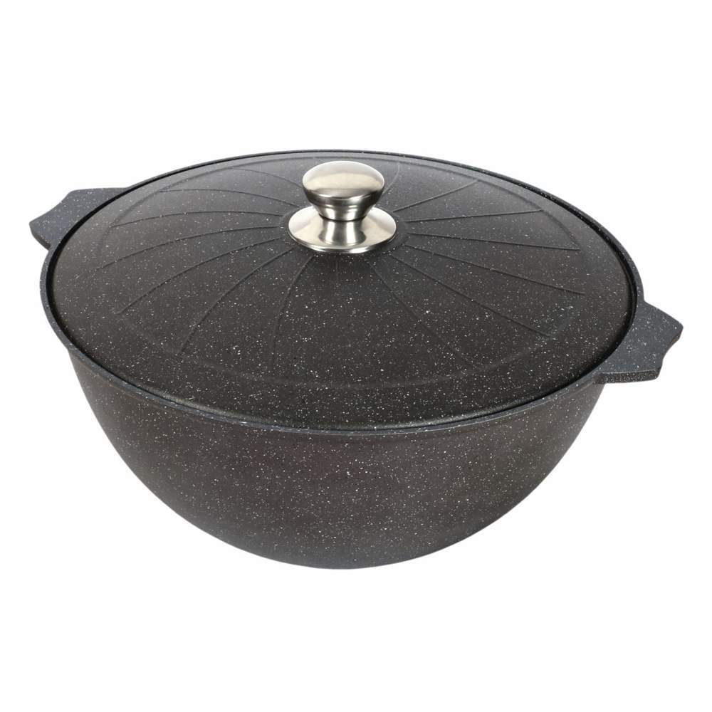 МЕЧТА Гранит Black Казан 510802 с металлич.крышкой 10л АП 