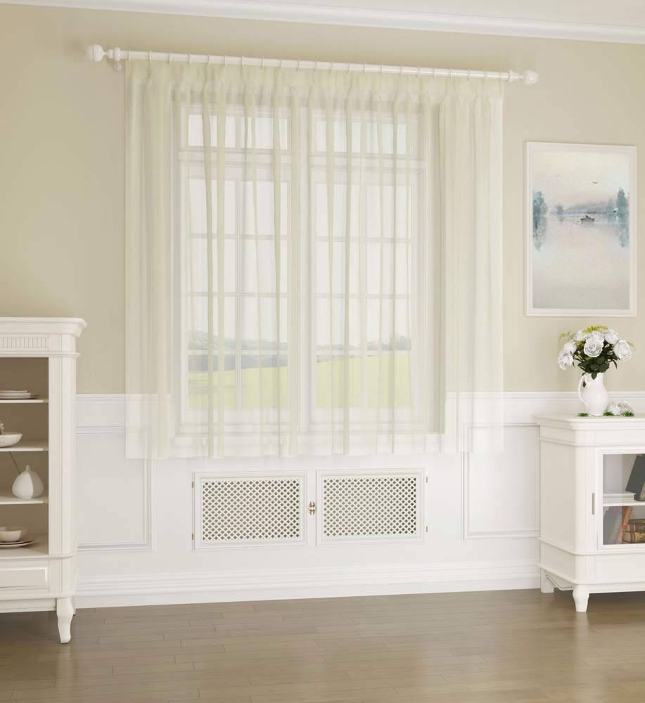 Штора  Вуаль KT101-02  300х180 бежевая (полиэстер)