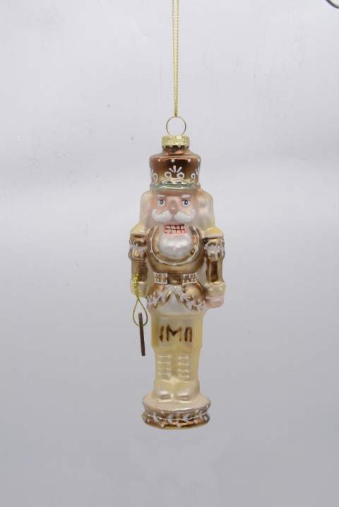 DECOLINE Игрушка елочная AX24-AZA-16 Щелкунчик 15х5см (стекло) 