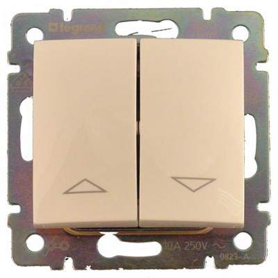 Выключатель VALENA  жалюзийный  крем  774314 (без фиксации)