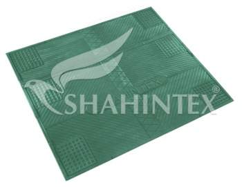 Коврик резиновый SHAHINTEX  Противовибрационный  62*55 зеленый 01
