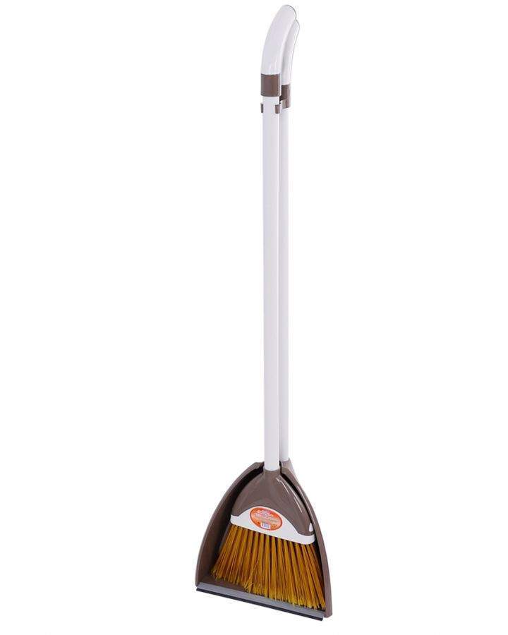 Набор д/уборки  Тандем  совок+метелка  темн.серый  145т.серый/320922