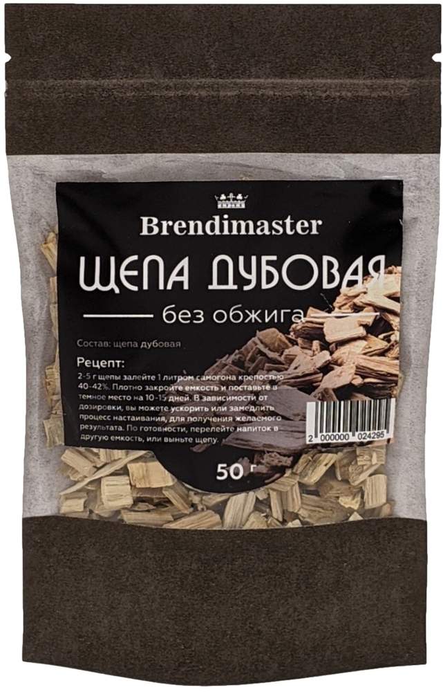 Щепа дубовая без обжига 50гр 02295