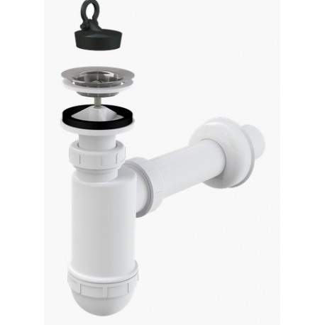 Сифон  A41/AG210512140  д/умывальника  d40 с нерж.реш. d63