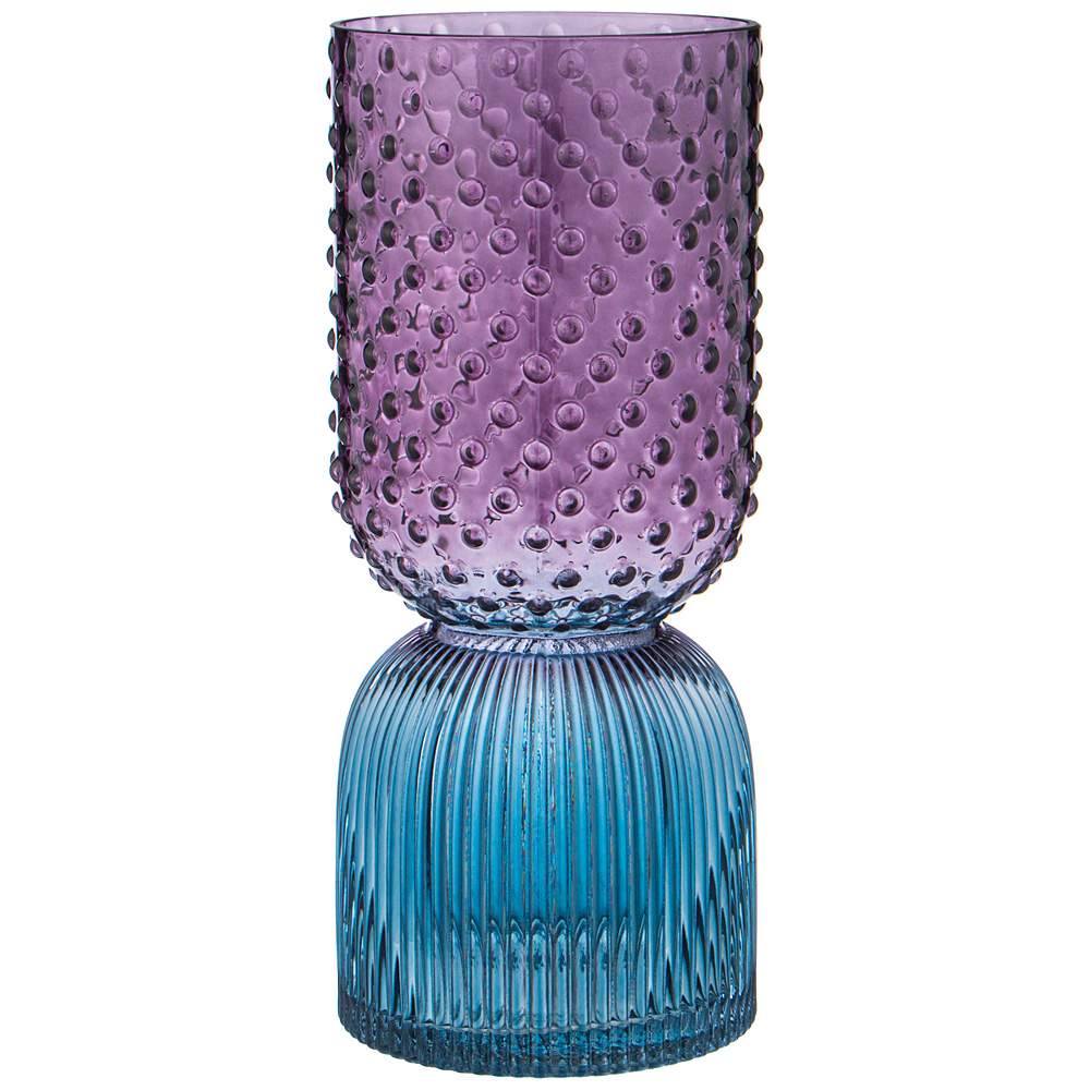 LEFARD Ваза 182-1048 Art Violet/Blue 13х13х30см