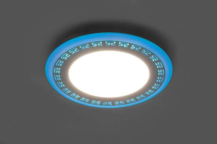 Свет-к встраив. светодиод. 16W 1280Lm 4000К белый и синий AL2440  29598