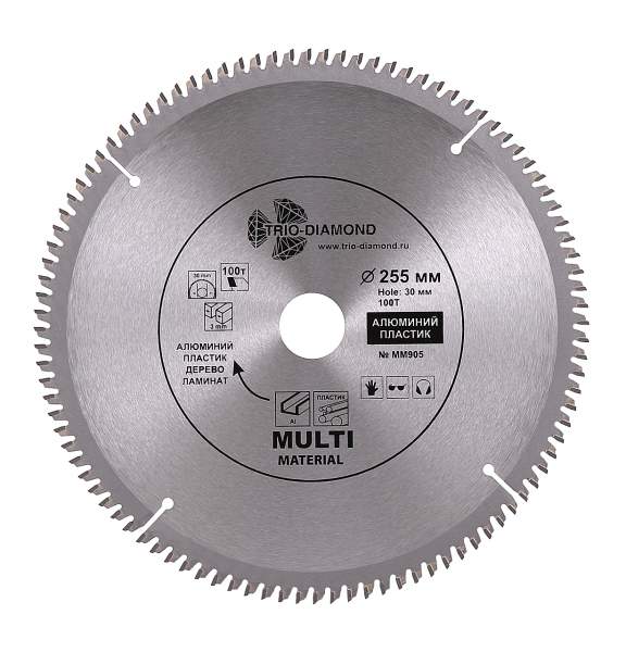 Диск пильный по мультиматериалам 255х100Т-30мм  MM905