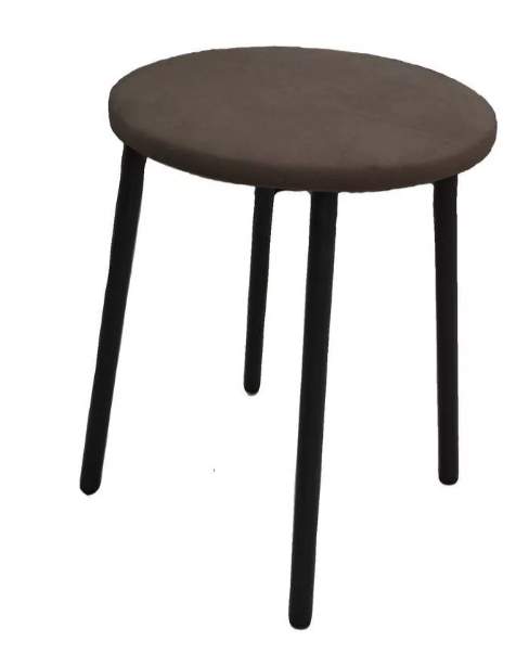 Табурет МИС 11 черный муар/коричневый