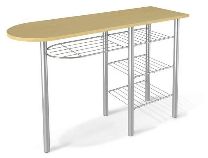 Стол Sheffilton SHT-T1 ЛДСП/металл SHT-T1 бук/алюм. металик