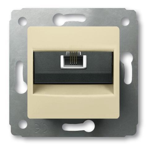 Розетка CARIVA 1-м. телеф. RJ11 сл.к. Leg773738