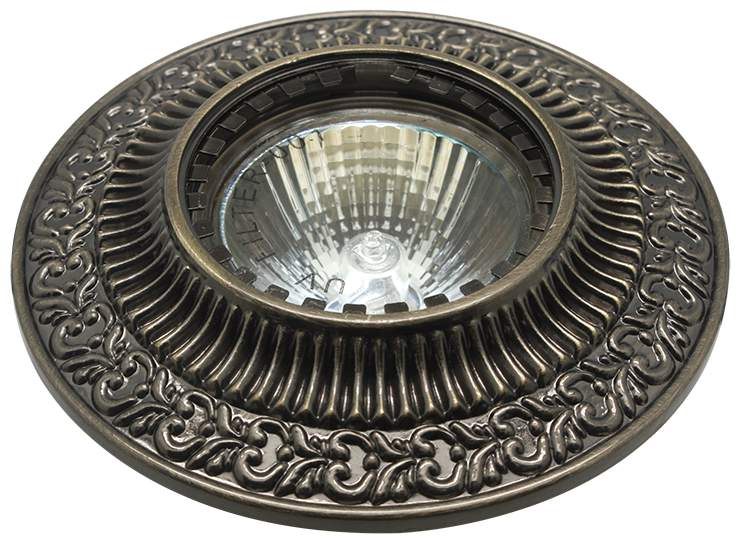 Светильник галогенный FT 1125 GAB MR 16 зел. античное золото