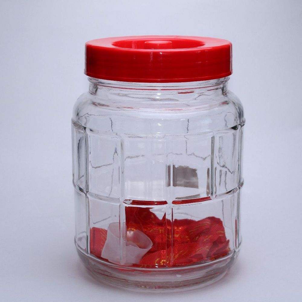 Банка стеклянная 9л с гидрозатвором GL-70