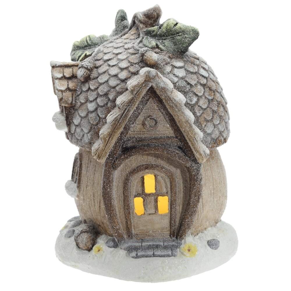 REMECO COLLECTION Изделие декоративное 822525 Домик с подсветкой (3хААА) 25х26х38см (магнезия) 