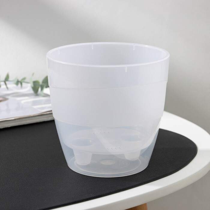 Горшок Грация со вставкой 1,2л прозрачный Д1289