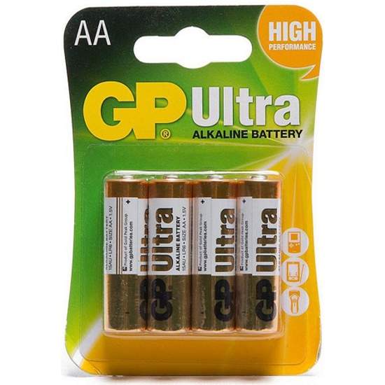 Элемент питания GP Ultra Alkaline LR6 15AU-2CR4 BL4 10628