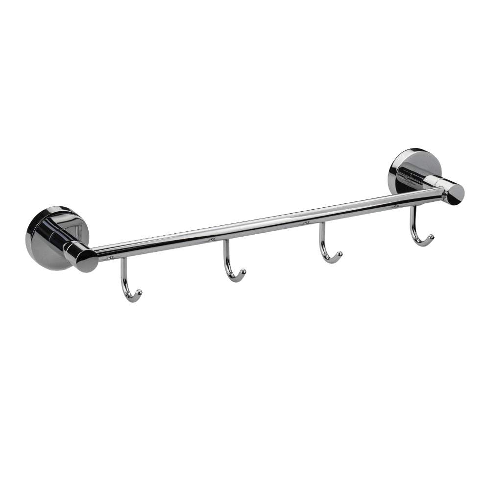 Вешалка  4 крючка  прямая  хром  GFmark 79205
