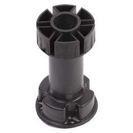 Опора кухонная регулируемая черная Н-60мм / Т1 №1  (к-т 4шт) (7316)