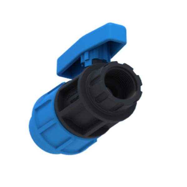 Кран шаровой ПНД  20х1/2" М  Джилекс