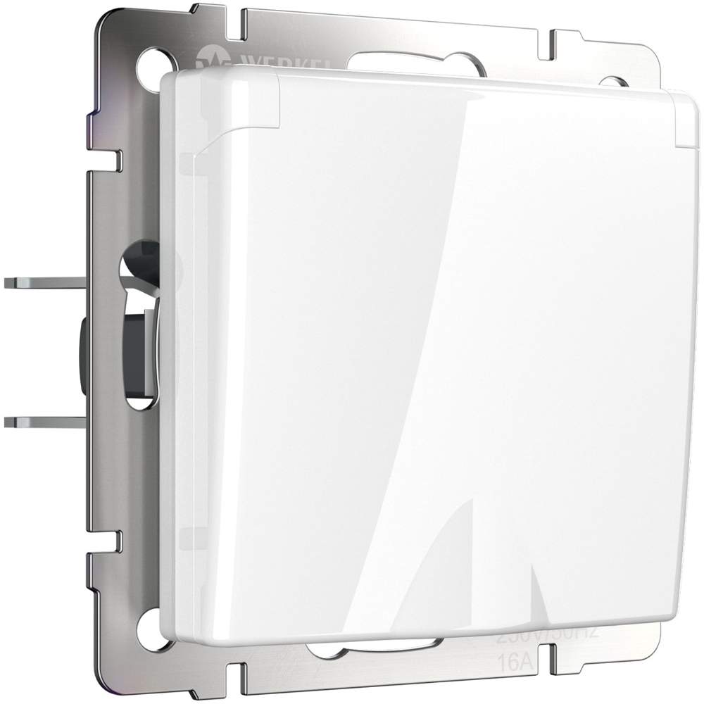 Розетка  Frame с/з з/кр з/ш  белая  WL01-SKGSC-01-IP44  -  W1171201