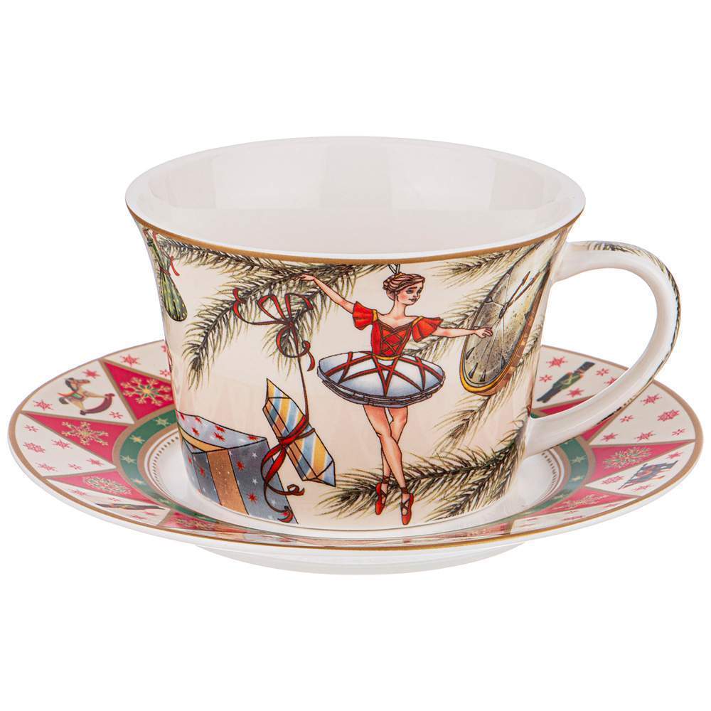 LEFARD Щелкунчик Набор чайный 760-751 на 1 перс/2пр 250мл