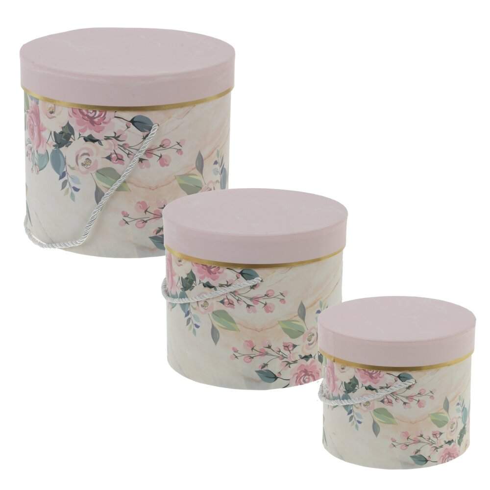 REMECO COLLECTION Коробка подарочная 768965/2 Круг розовый L20 W20 H16см