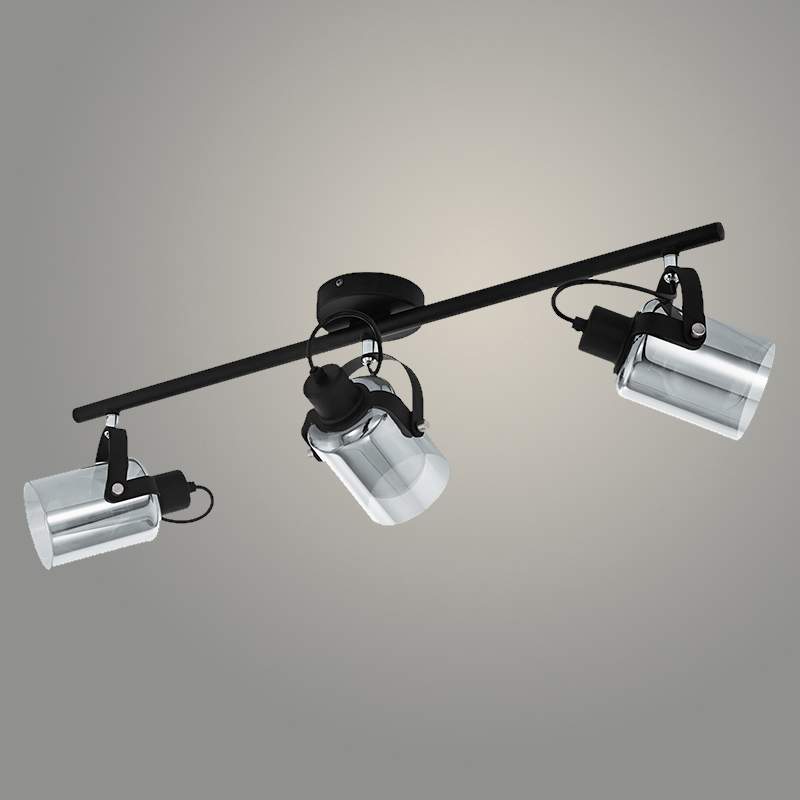 1121/3  BK Спот 3*60W E27 черный