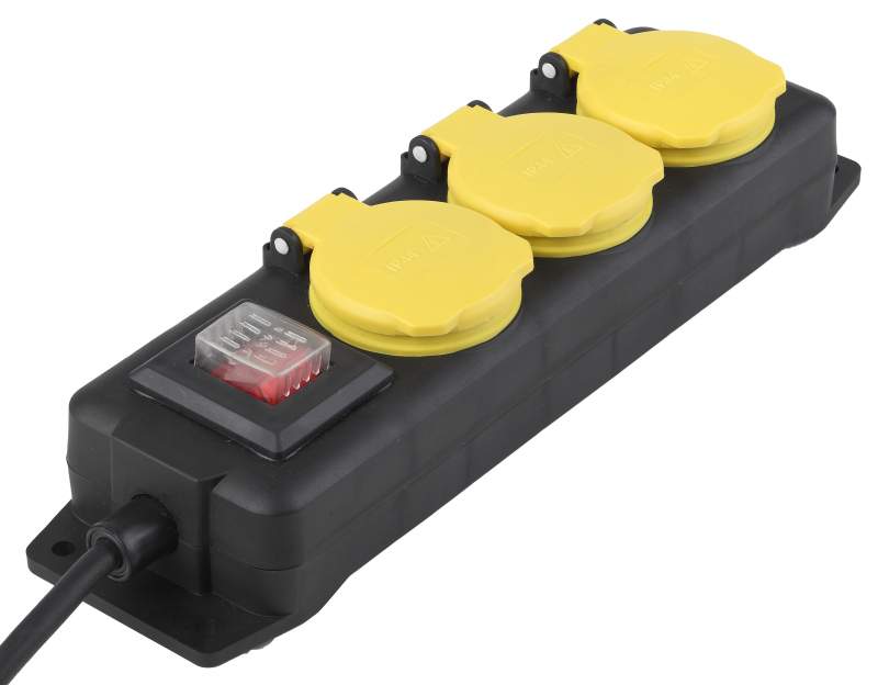 Удлинитель сил. Эра U-3es-10m-IP44 сад. с/з 10м 3гн влгозащ.