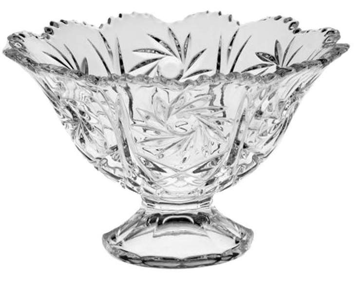 CRYSTAL BOHEMIA Салатник Pinwheel на ножке 13.5см 67023/0/26080/135 БПХ583
