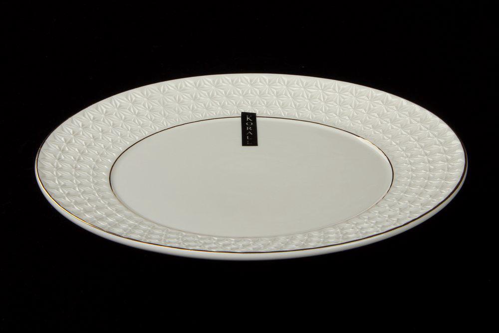 КОРАЛЛ Снежная королева ф.кр Блюдо круглое 25,4см CS228826-A