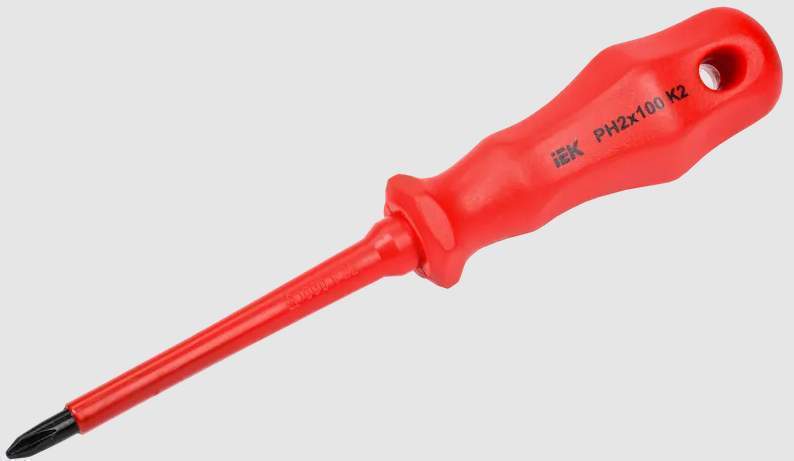 Отвертка диэлектрич. IEK ARMA2L 3  PH2х100 K2 A2L3-SC30-K2-PH-20-100