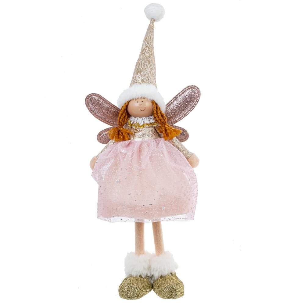 REMECO COLLECTION Игрушка набивная 808503 Фея розовый/золото 14х8х40см 