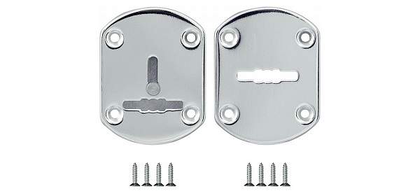 Декоративная накладка ESC021-SN-3 Мат.никель на сувальдный замок с шторкой(2шт)