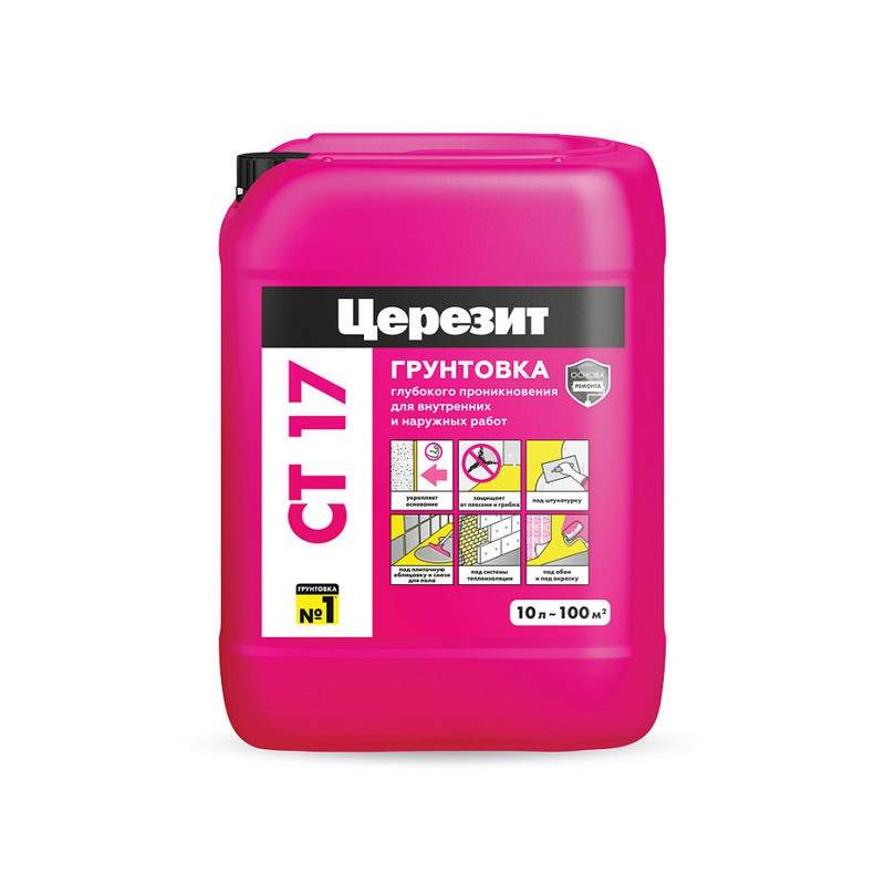 Грунтовка Ceresit СТ-17 PRO  глуб.проник. 10л  2636647