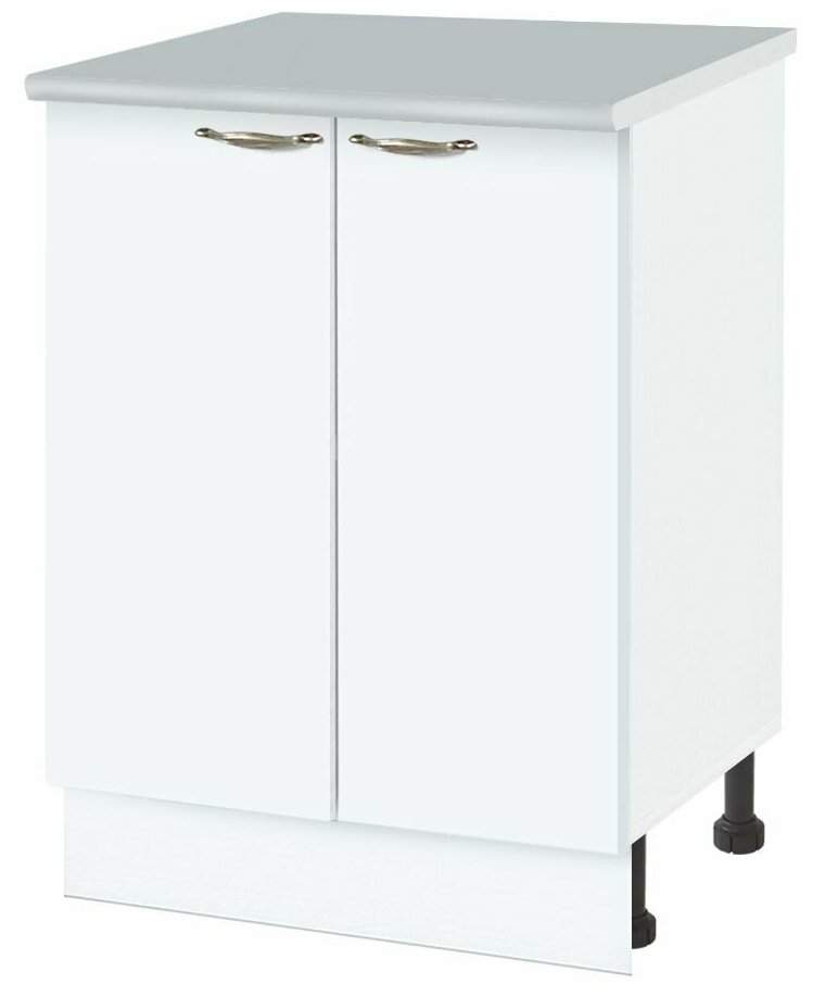 Стол под мойку  600 со столешницей б/м Белый