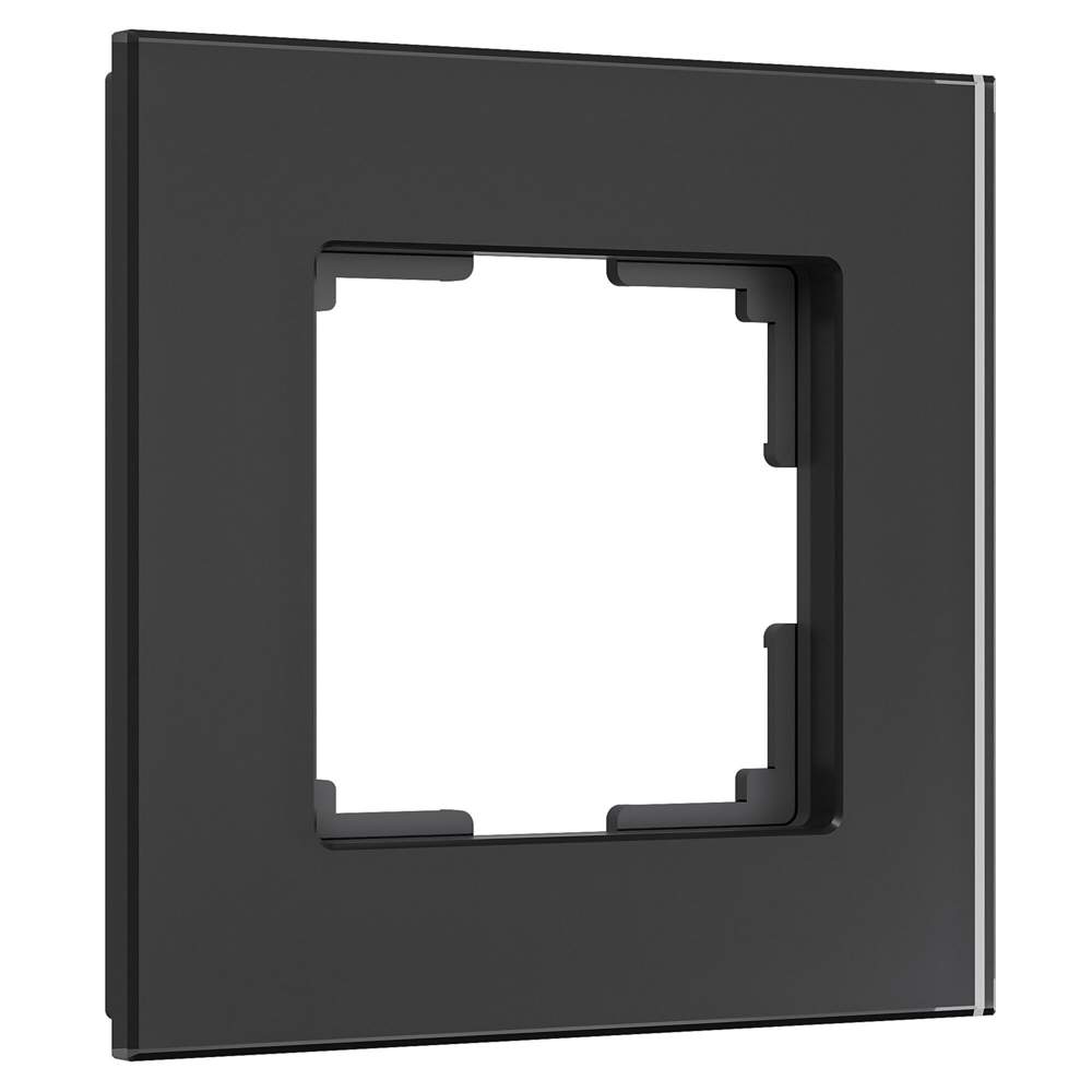 Рамка  W0013108 черный , стекло soft-touch на 1 пост  Senso